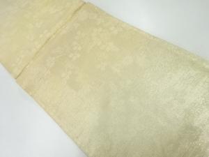 アンティーク　紗 萩模様織出し袋帯（材料）